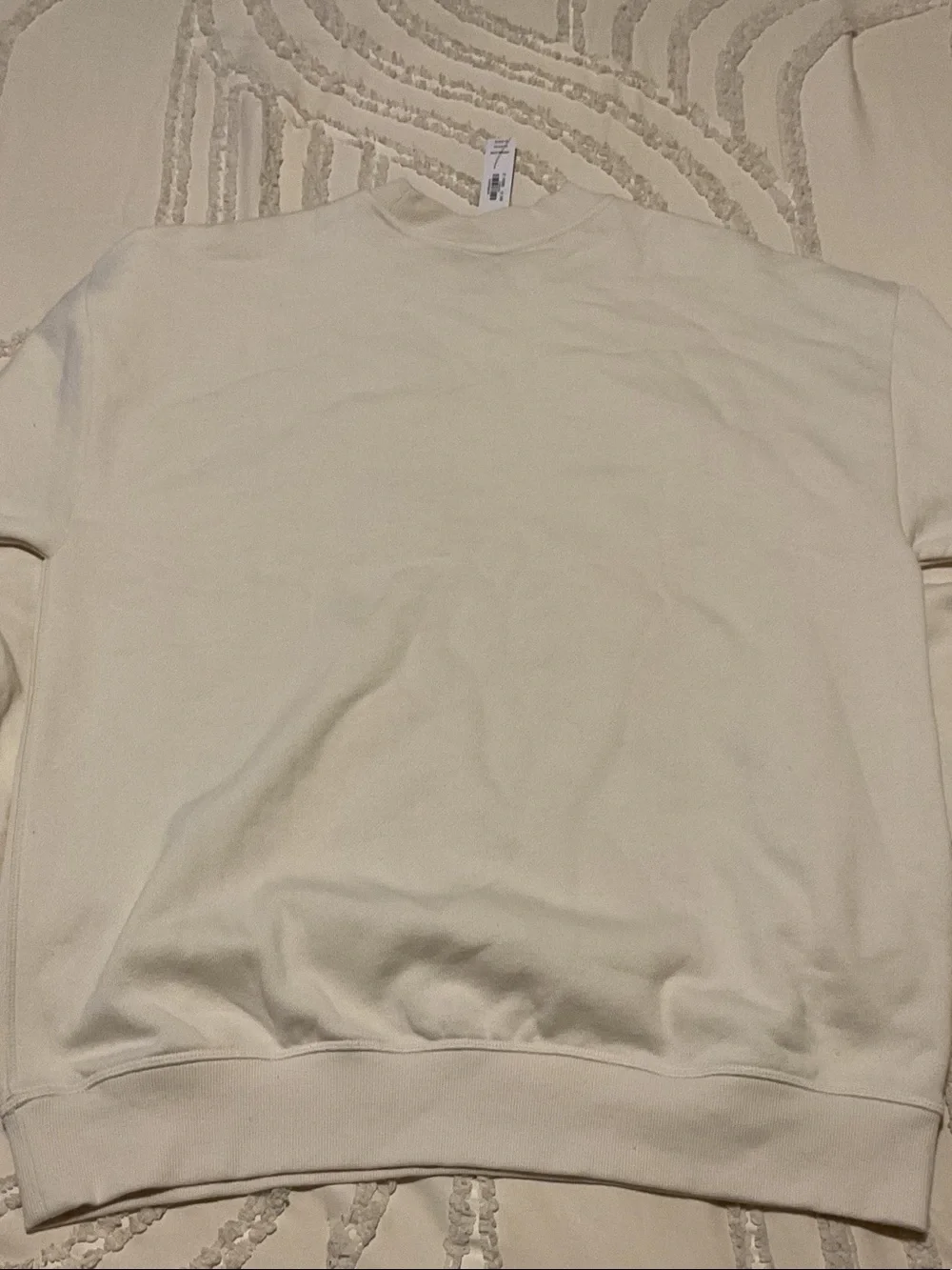 PINK Victoria's Secret Cream Crewneck with Pink Palm Springs Graphic